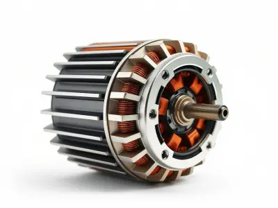 Electric Motor Rotor D Model Pack Low-poly 3D model