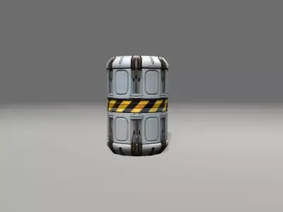 scifi canister 3D model purchase
