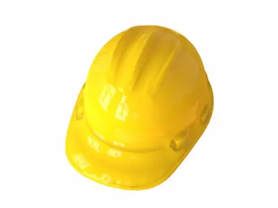 Safety Worker Helmet Low-poly 3D model