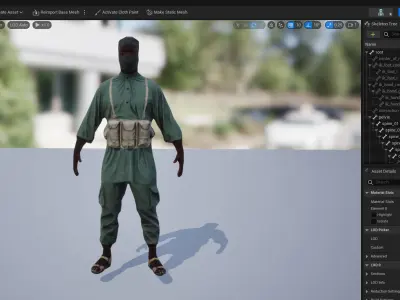 Terrorist Somali-Al-Shabbab-LITE Low-poly 3D model