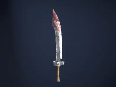 Chinese Saber Low-poly 3D model