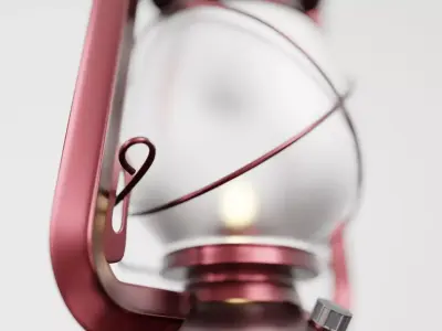 Vintage Kerosene Lantern 3D Model Low-poly 3D model