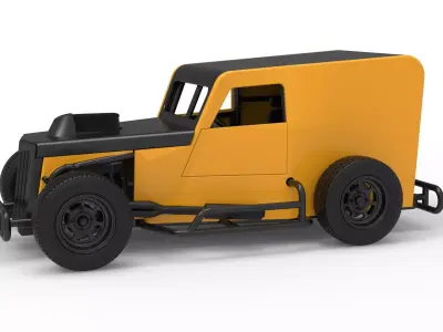 Dwarf car Scale 1 to 25 3D print model