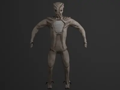 Sci-Fi Creature No X11 Low-poly 3D model