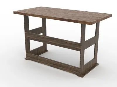 work bench Low-poly 3D model purchase