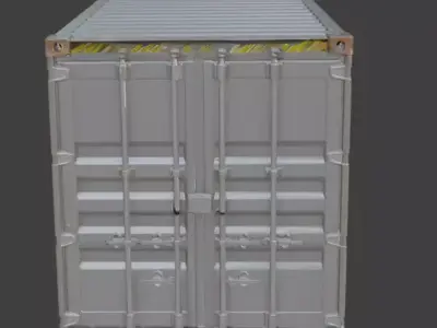Shipping Container Detailed 3D Model 3D model