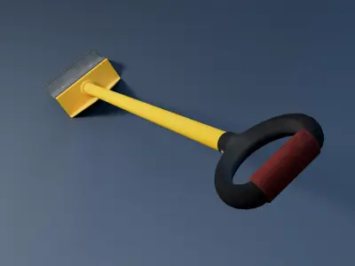 Roofing Shovel Low-poly 3D model