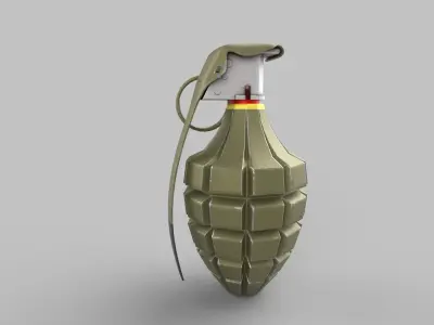 Grenade Low-poly 3D model get