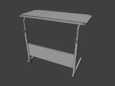 Mobile Bedroom Desk 3D model