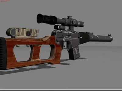 VSS Pubg  Low-poly 3D model