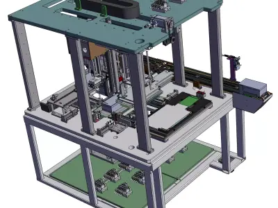 Semi-automatic packaging machine 3D model