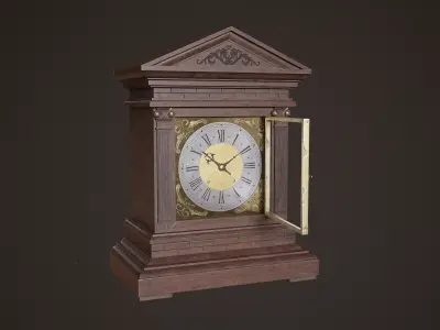 Victorian Mantle Clock Low-poly 3D model