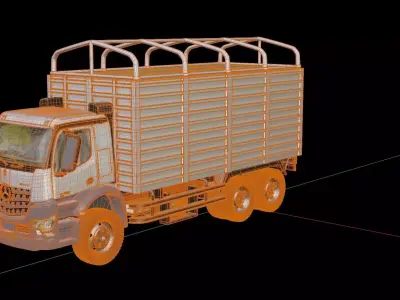 Mercedes Benz Arocs Box Truck 3D model