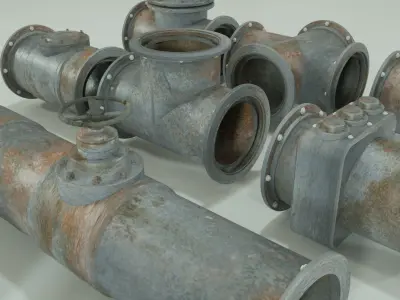 Modular Pipeline 3D Model 3D model