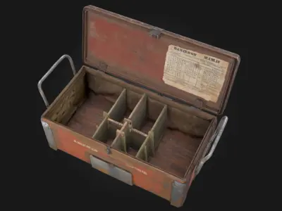 Artillery Ammo Box  Rugged Storage for Heavy Firepower 3D model