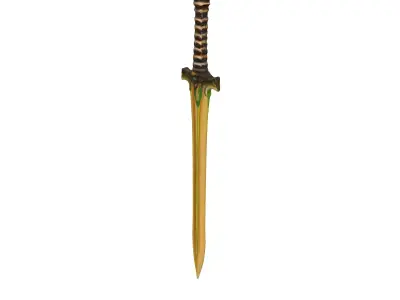 Fantasy Magic Sword Game Asset Low-poly 3D model