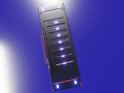 Sci-fi box Low-poly 3D model 5