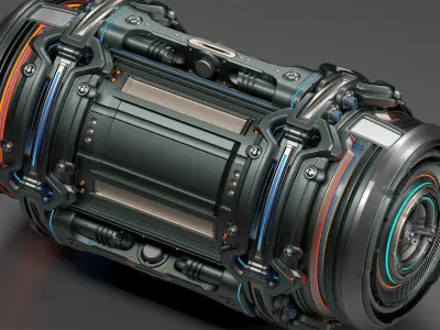 Sci-Fi Element Kitbash 5 of 6 3D model