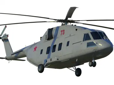 Mi-38 helicopter 3D model purchase