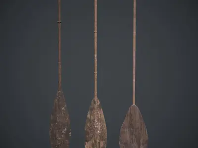 Old Ship Low-poly 3D model