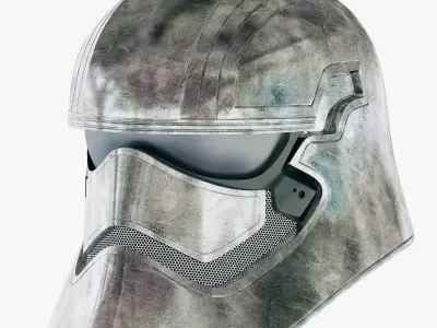 Star Wars First Order Captain Phasma Helmet 3D model