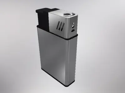 Lighter stainless steel cigarette 3D model