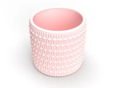 Detailed modern vase 3D print model 3D print model
