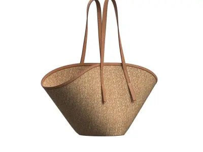 Brown Rattan Bag 3D model