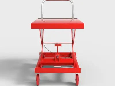 HYDRAULIC LIFT TABLE Low-poly 3D model