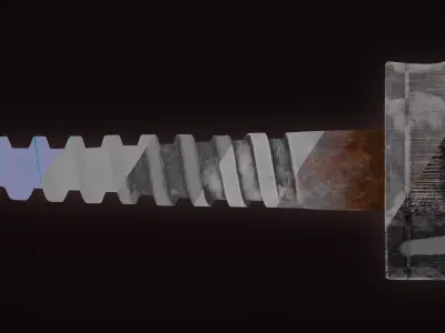 Rusty bolt 3D model