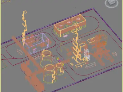 Industry Building 3D model buy