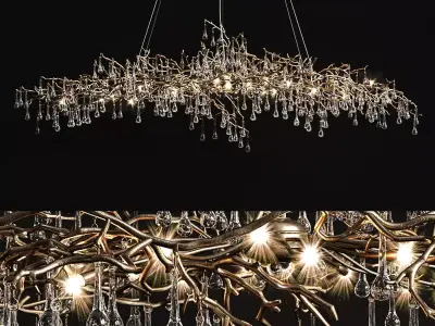 Chandelier serip bijout big 3D model
