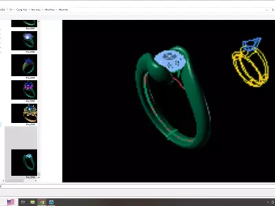 Ring diamond Free 3D model