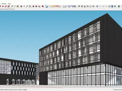 Sketchup Office building H6 3D model