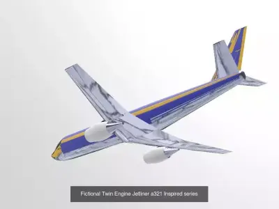 IP-Free Twin-jet Airliner Pack Mesh and NURBS CAD included