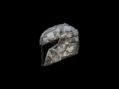  Sci-Fi Military Helmet  Free low-poly 3D model