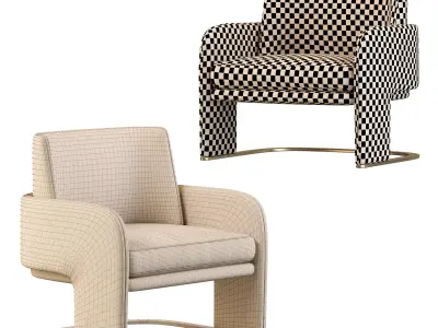 ODISSEIA  Armchair By DOOQ 3D model