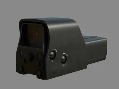 Weapon - Scope - 03 - HoloSight Low-poly 3D model