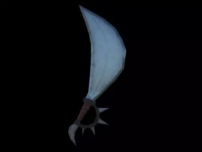 Low Poly Sword Game Asset Low-poly 3D model