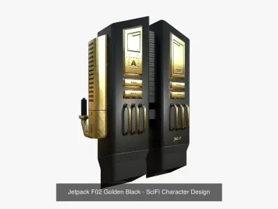 10 Jetpacks F Collection - SciFi Character Design