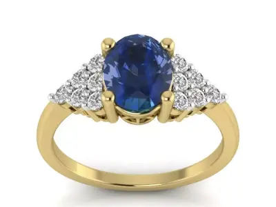 Women ring 3dm Render details 3D print model
