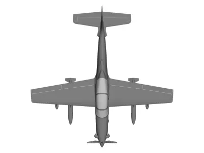 Embraer EMB 314 Super Tucano 3D model