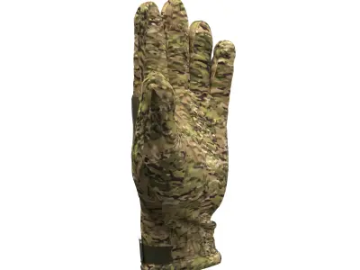 Army Military Tactical Combat Glove clo3d 3D model