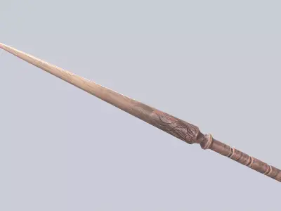 Wooden sword Low-poly 3D model order