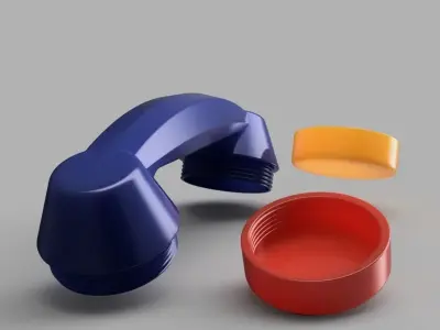 Retro Telephone Handset Free 3D print model