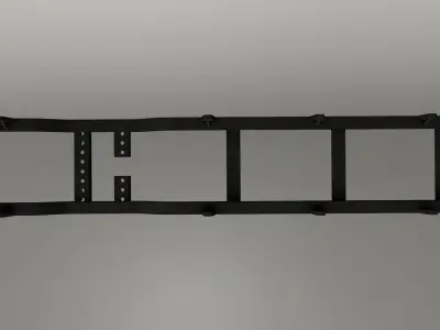 3D printable truck chassis frame 8x8 3D print model