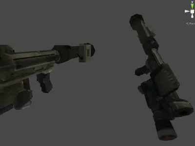 M9A1 Rocket Launcher - Bazooka low-poly 3D Model Low-poly 3D model