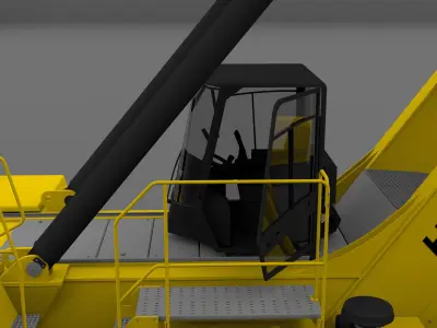 HYSTER REACH STACKER Low-poly 3D model