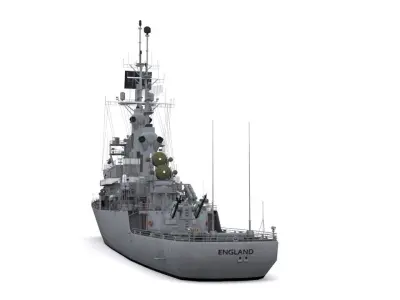 CG 22 - USS England Low-poly 3D model