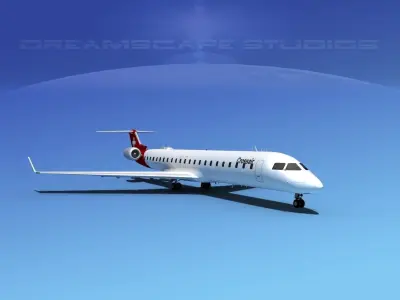 Bombardier CRJ900 Crossair 3D model